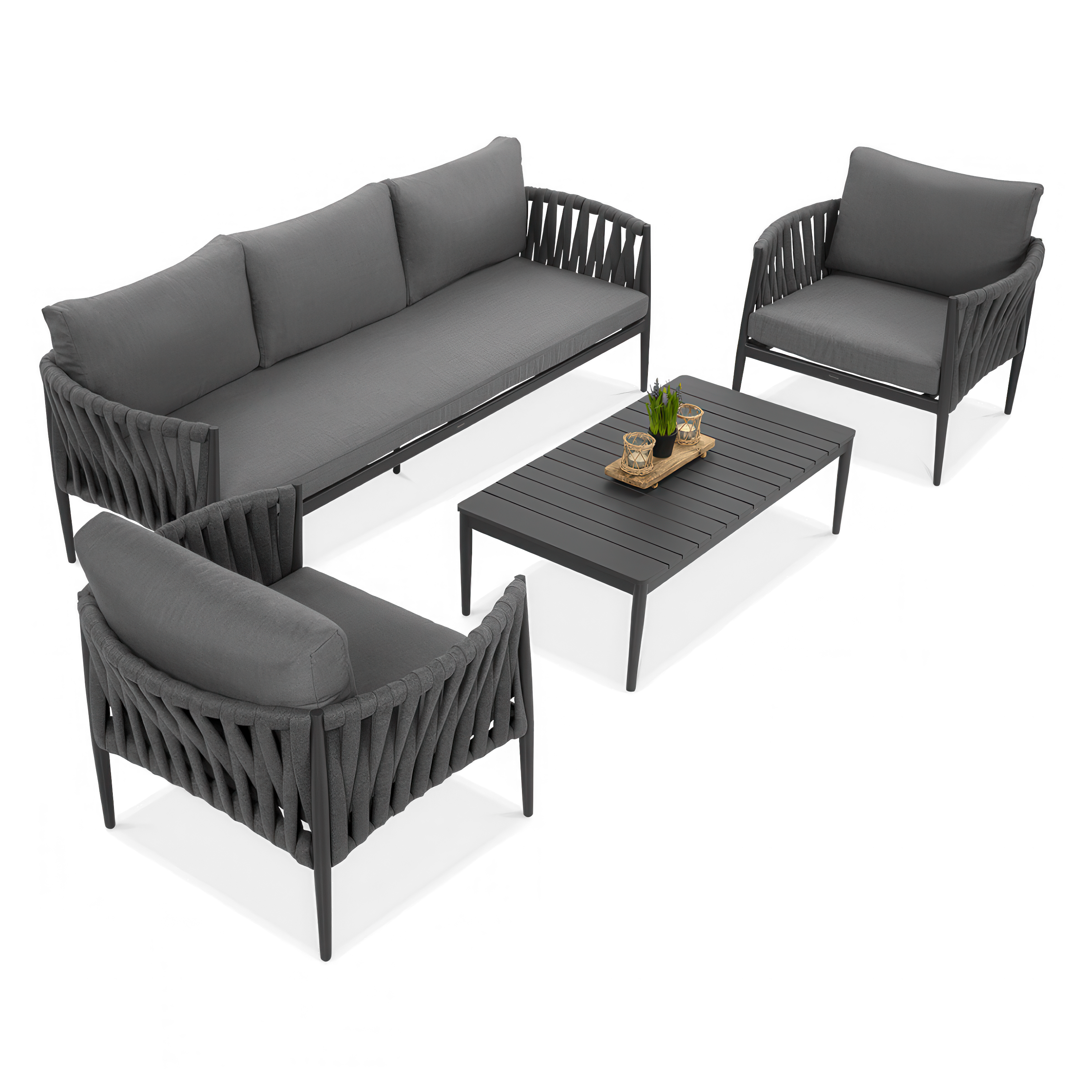 Záhradný set MONZA Caffe Grey - FURRORE