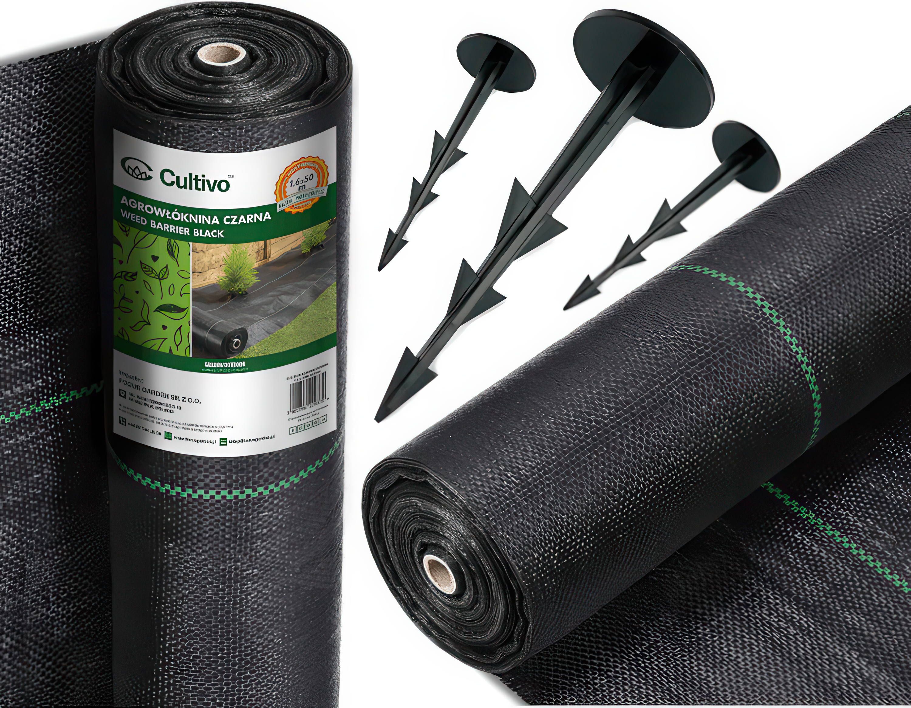 Agrotextília záhradná 90g 1,6x50m + 50 ks kotva - CULTIVO