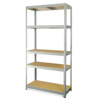 Pozinkovaný kovový regál R175 5 políc 180x90x40cm - METALKAS