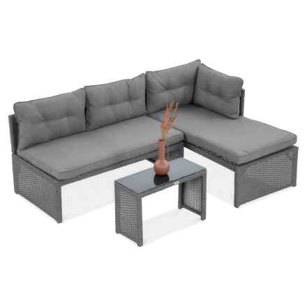 Záhradný rohový plátno Grafit - FOCUS GARDEN