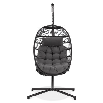 Závesné kokónové kreslo Harmony Black - FOCUS GARDEN