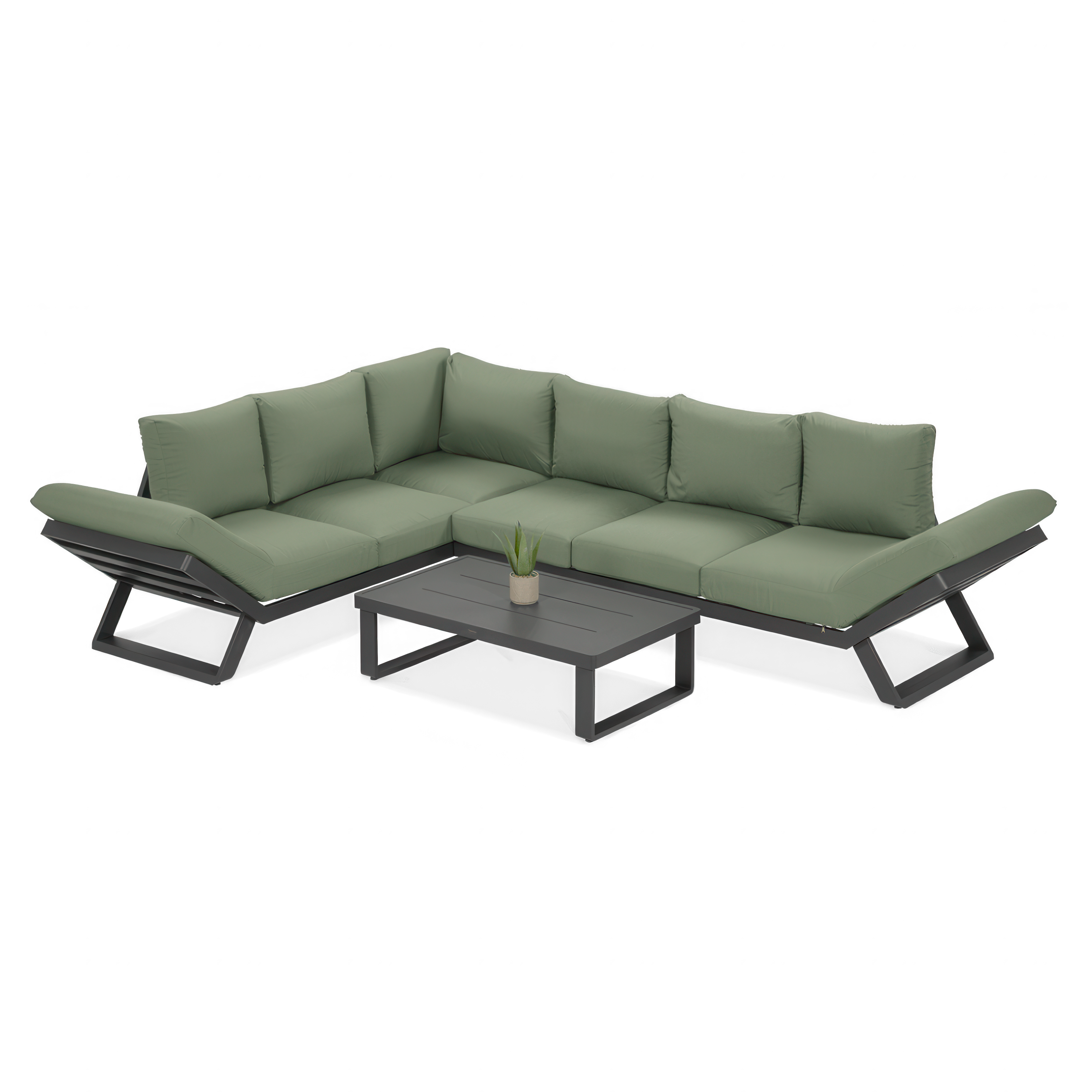 Rohová pohovka TROFEO Hunter Green - FURRORE