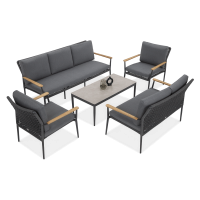 LUNA GRANDE CAFFE Tmavo šedá veľká pohovka - FURRORE