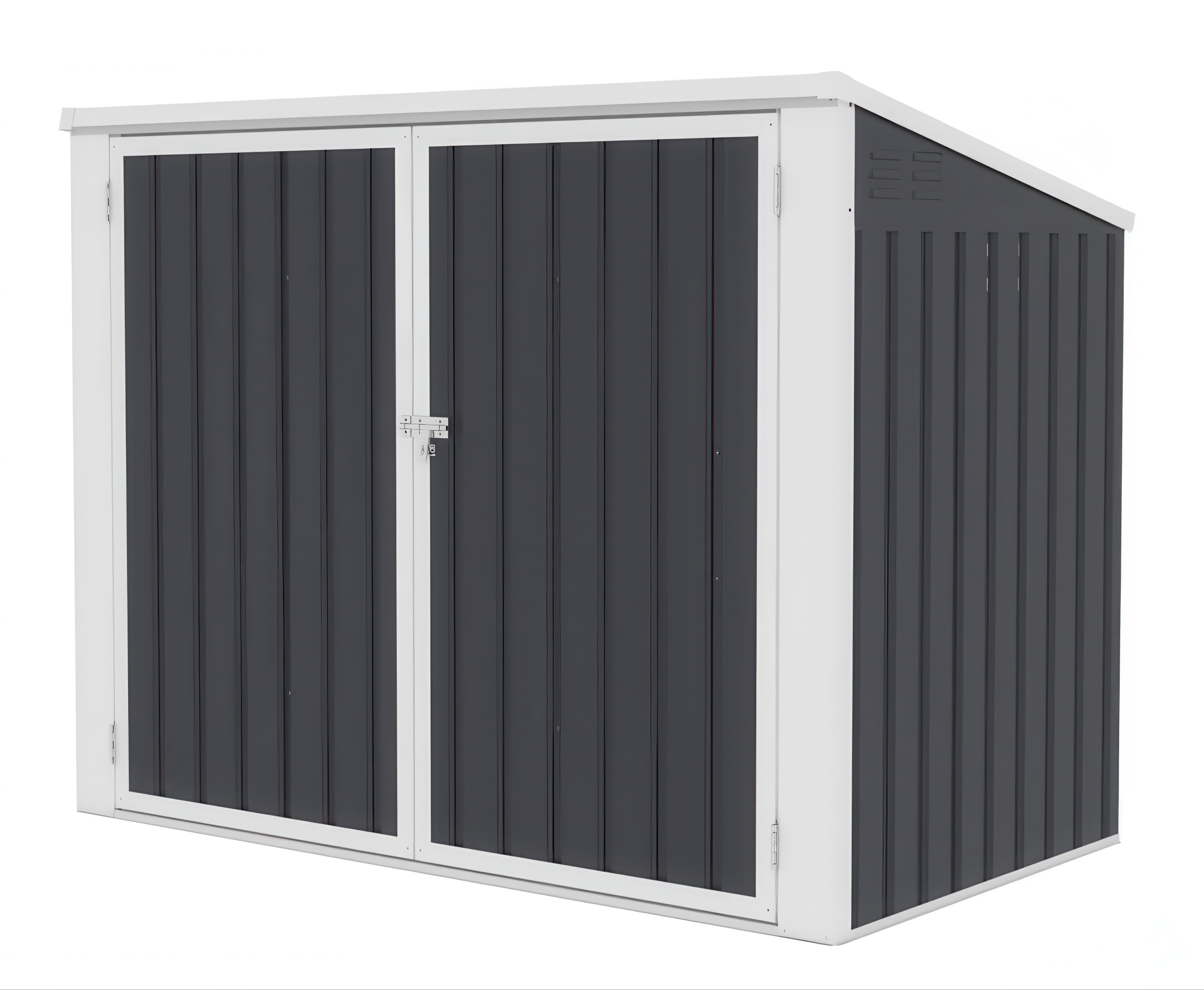 Zabudowa do koszy na śmieci DAVIS widoczna od lewej strony 