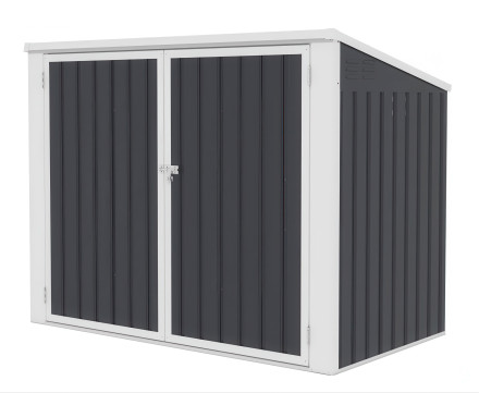 Zabudowa do koszy na śmieci DAVIS widoczna od lewej strony