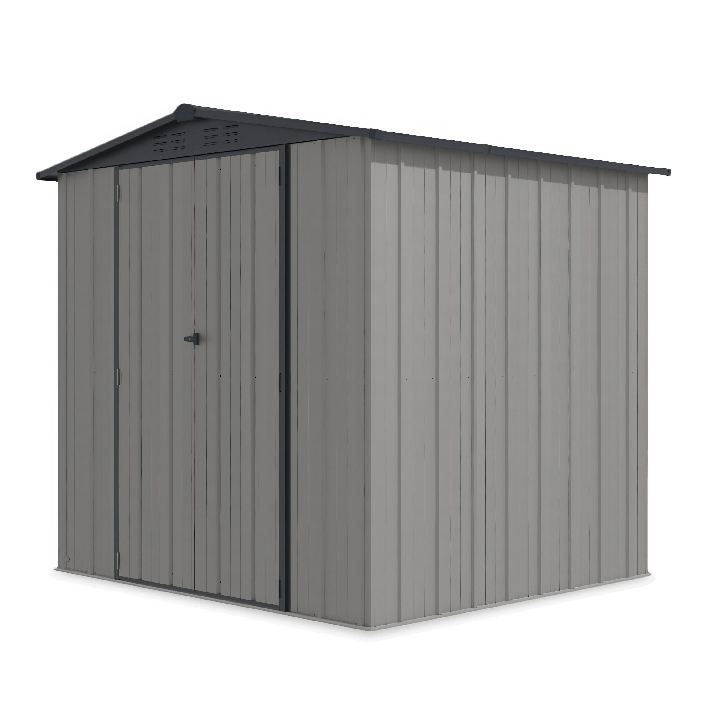 Záhradný domček na náradie RICHMOND 228x202cm Sivý + lampa - HARDMAISTER