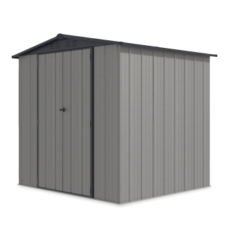 Záhradný domček na náradie RICHMOND 228x202cm Sivý + lampa - HARDMAISTER