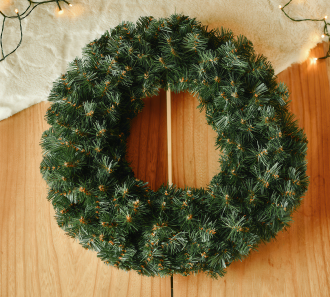Veľký, hustý vianočný veniec FIRLET, priemer 75 cm, smrek