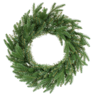 Smrekový veniec so snehovými vločkami, priemer 70 cm