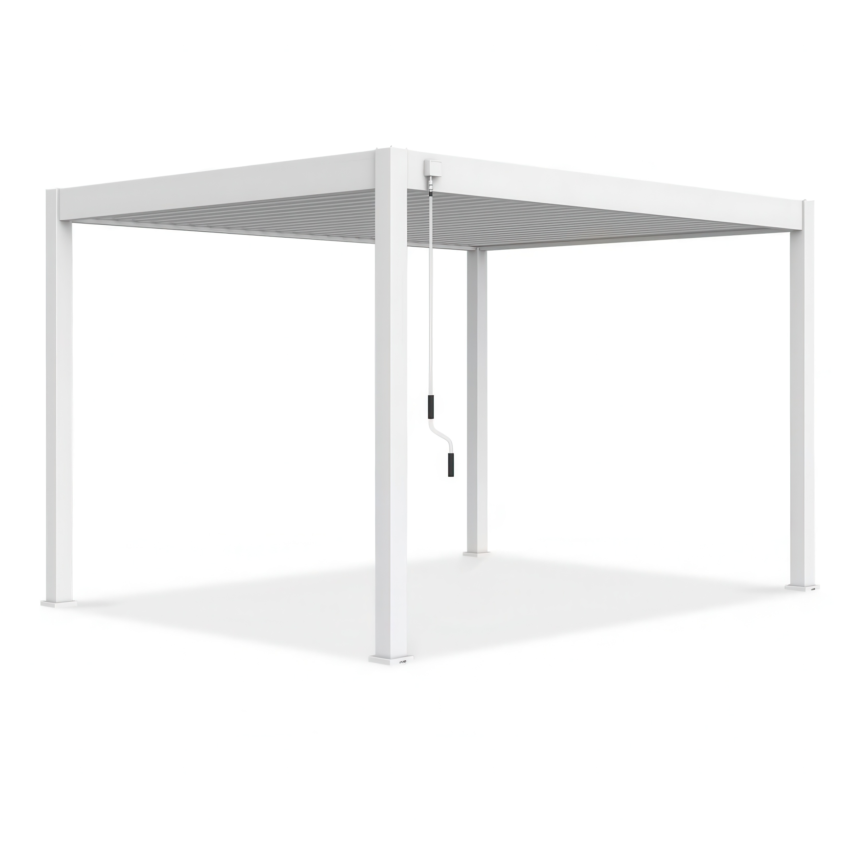 Záhradná pergola na terasu ELEGANCE 3x4 biela - Gutroof