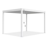 Záhradná pergola na terasu ELEGANCE 3x4 biela - Gutroof