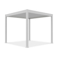 Automatická terasová pergola s osvetlením ELEGANCE AUTOMATIC 3x3 biela - Gutroof