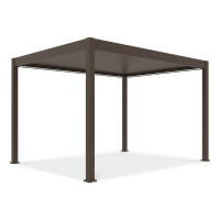 Hliníková pergola Gutroof ELEGANCE AUTOMATIC 3x4 s LED Taupe