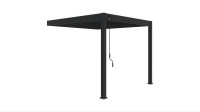 Hliníková pergola ku stene Gutroof ELEGANCE WALL 3x3 m antracit