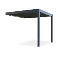 Hliníková pergola ku stene Gutroof ELEGANCE WALL 3x3 m