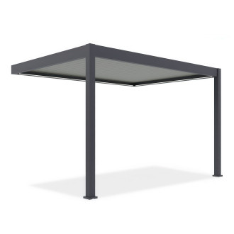 ELEGANCE WALL AUTOMATIC 3x4 Antracit/svetlosivá automatická pergola s osvetlením - Gutroof