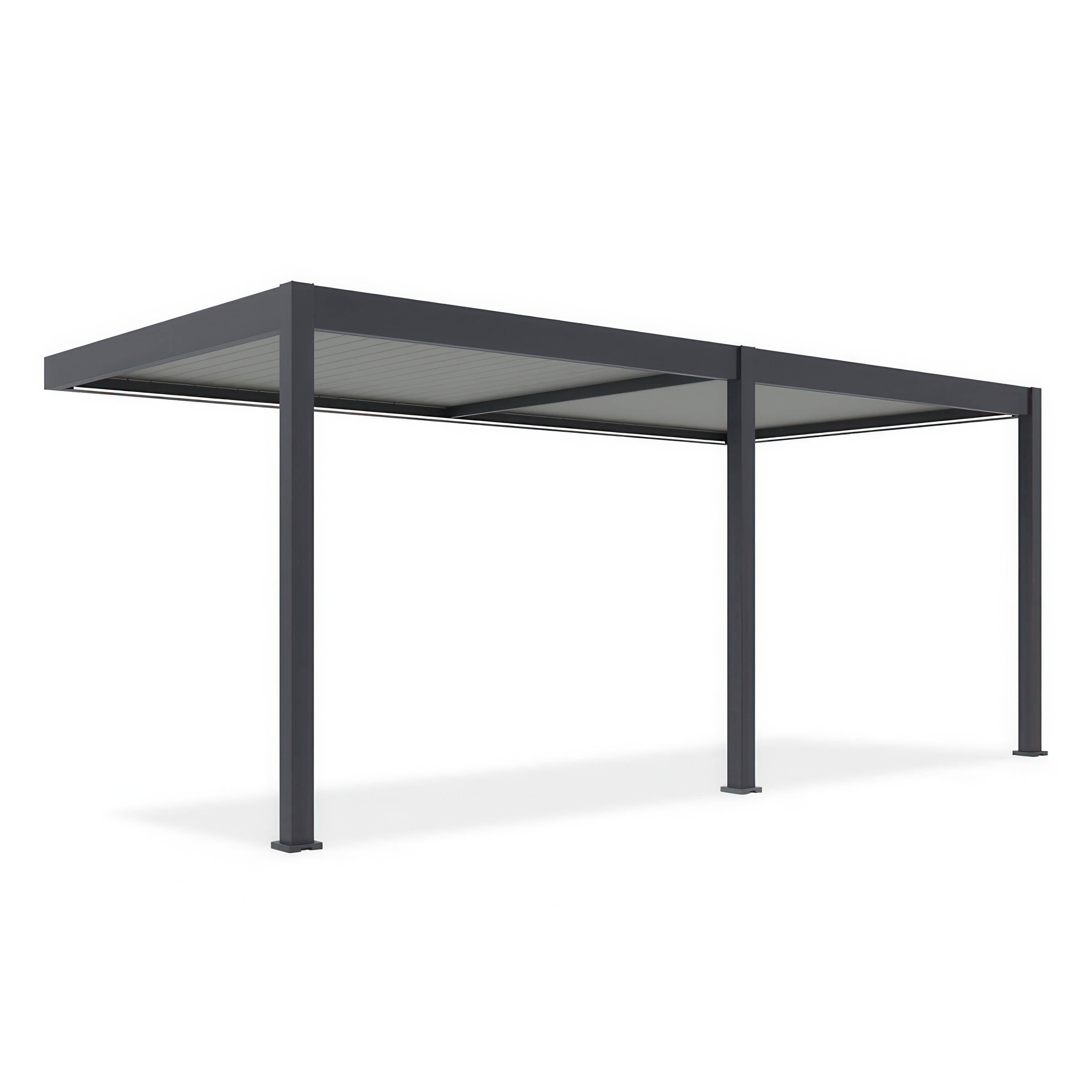 Automatyczna pergola przyścienna z oświetleniem ELEGANCE WALL AUTOMATIC 3x6 Anthracite/Light Grey - Gutroof