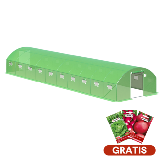 Dvojdverový fóliovník 4x10x2 - 40m2 Zelený