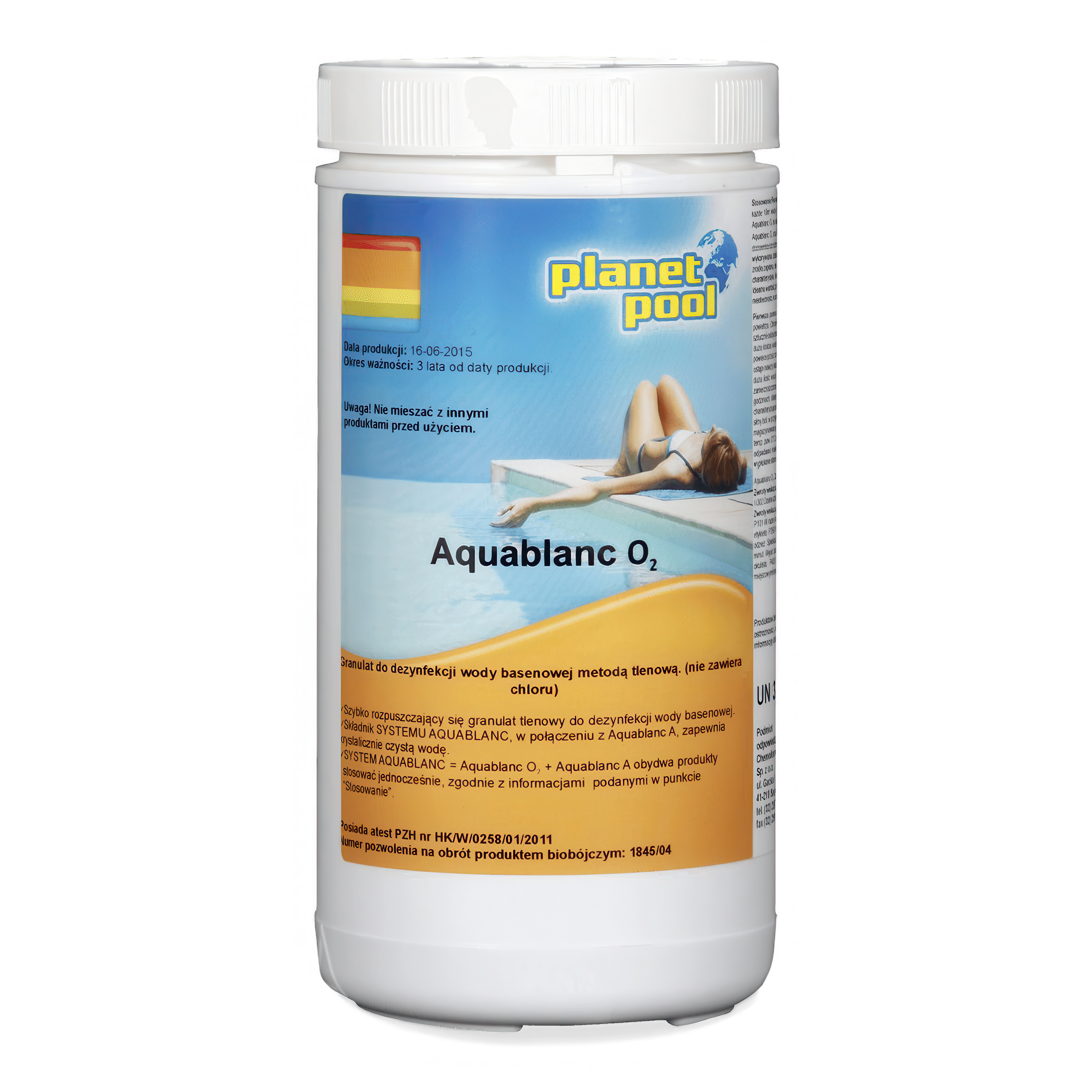 Aktívny kyslík v granulách Aquablanc O2 1kg - CHEMOFORM