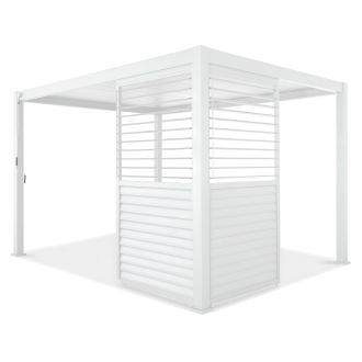 Nastaviteľný žalúziový panel pre pergolu PREMIUM 3 m, biely - GUTROOF