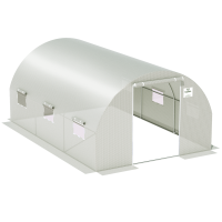 Záhradný fóliovník 3x4,5x2 - 13,5 m2, biely