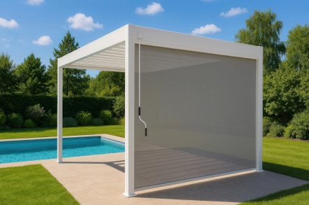 Roleta opuszczana do pergoli ELEGANCE/DELUXE/FUSION 3 m Anthracite - Gutroof