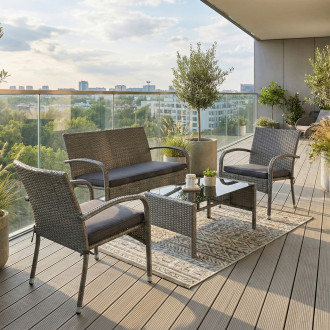 SAN MARINO Grey- Bjørkka technorattanová obývacia súprava