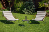 ART Svetlosivá súprava balkónového nábytku 2+1 - Focus Garden