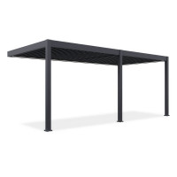 ELEGANCE WALL AUTOMATIC 3x6 Antracitová automatická pergola s osvetlením - Gutroof