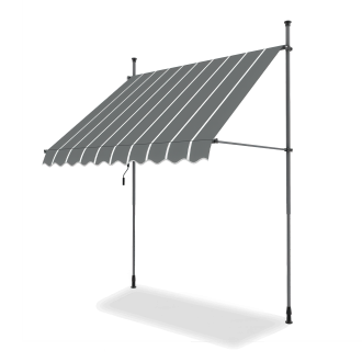 Markiza balkonowa EASY Grey/White 300x130cm - Focus garden