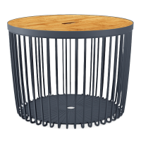 Kôš Clubo 59x59x45cm, antracit - PROSPERPLAST