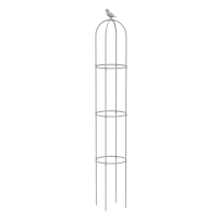 Opora na ruže, výška 180 cm, kovová - Cultivo - biela