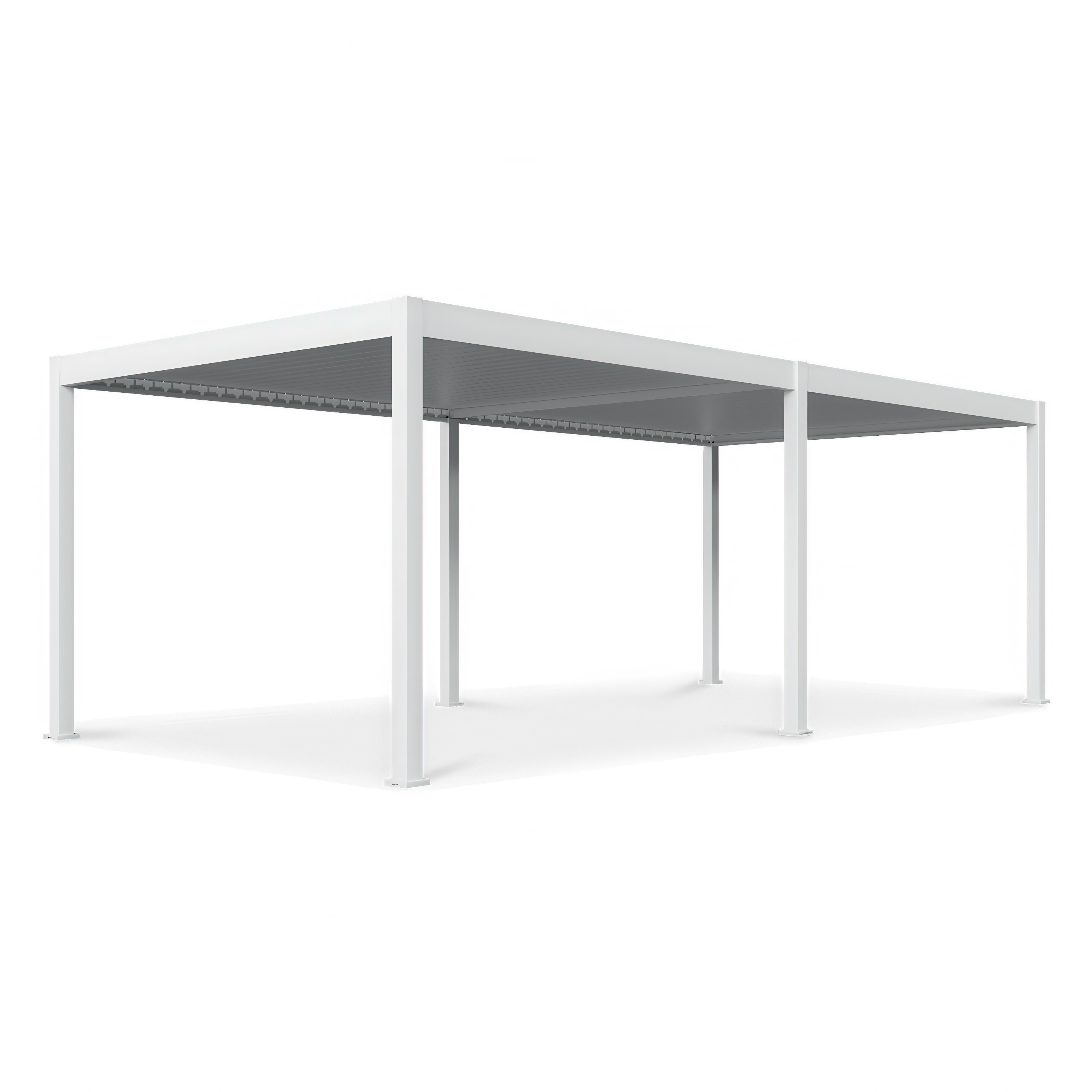 Pergola s LED osvetlením DELUXE Automatic 3,6x7,2 White - Gutroof
