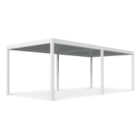 Pergola s LED osvetlením DELUXE Automatic 3,6x7,2 White - Gutroof