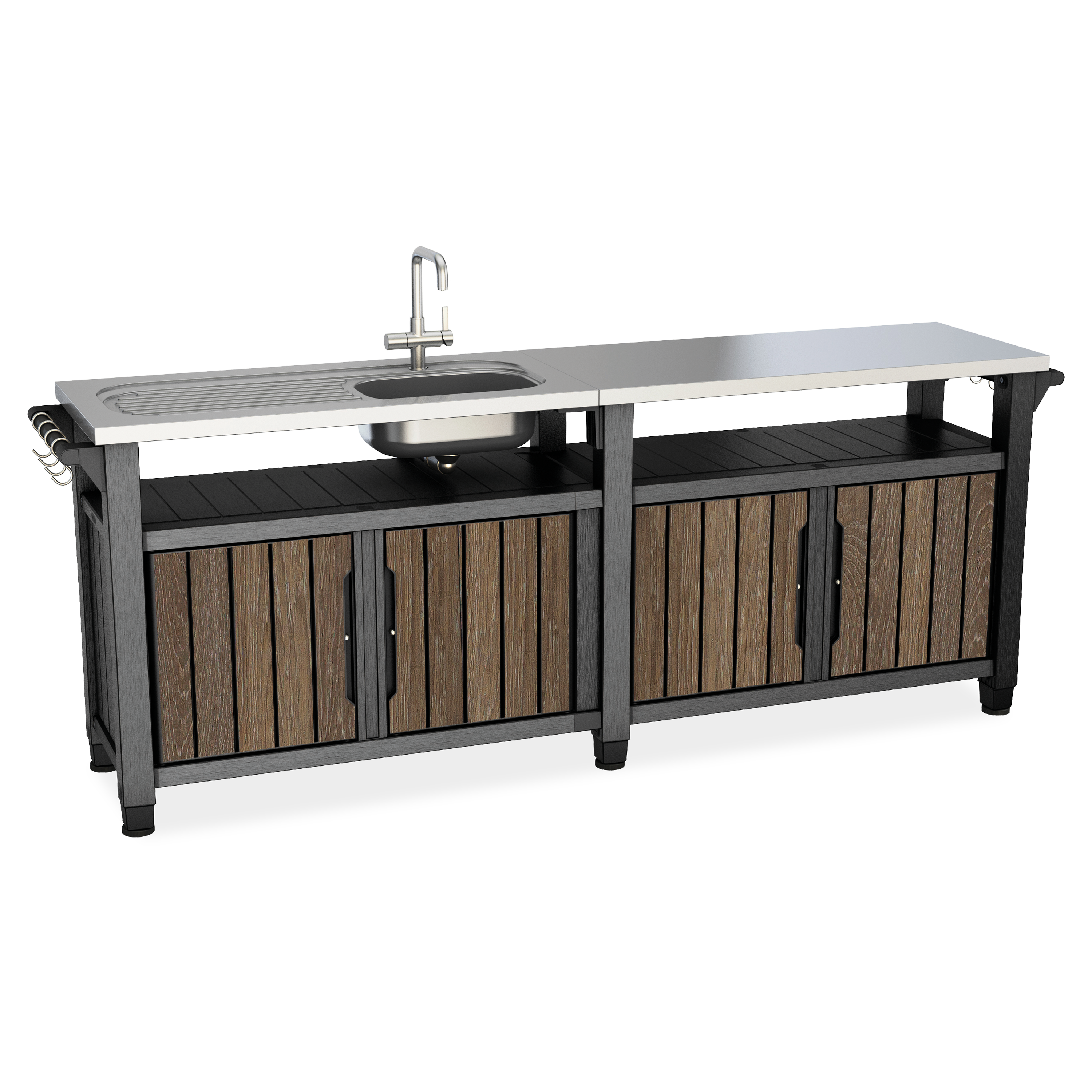 Záhradný bar DECO UNITY CHEF 415L Walnut - Keter