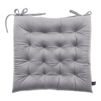 poduszka na krzesło ogrodowe w kolorze szarym pikowana od moodme