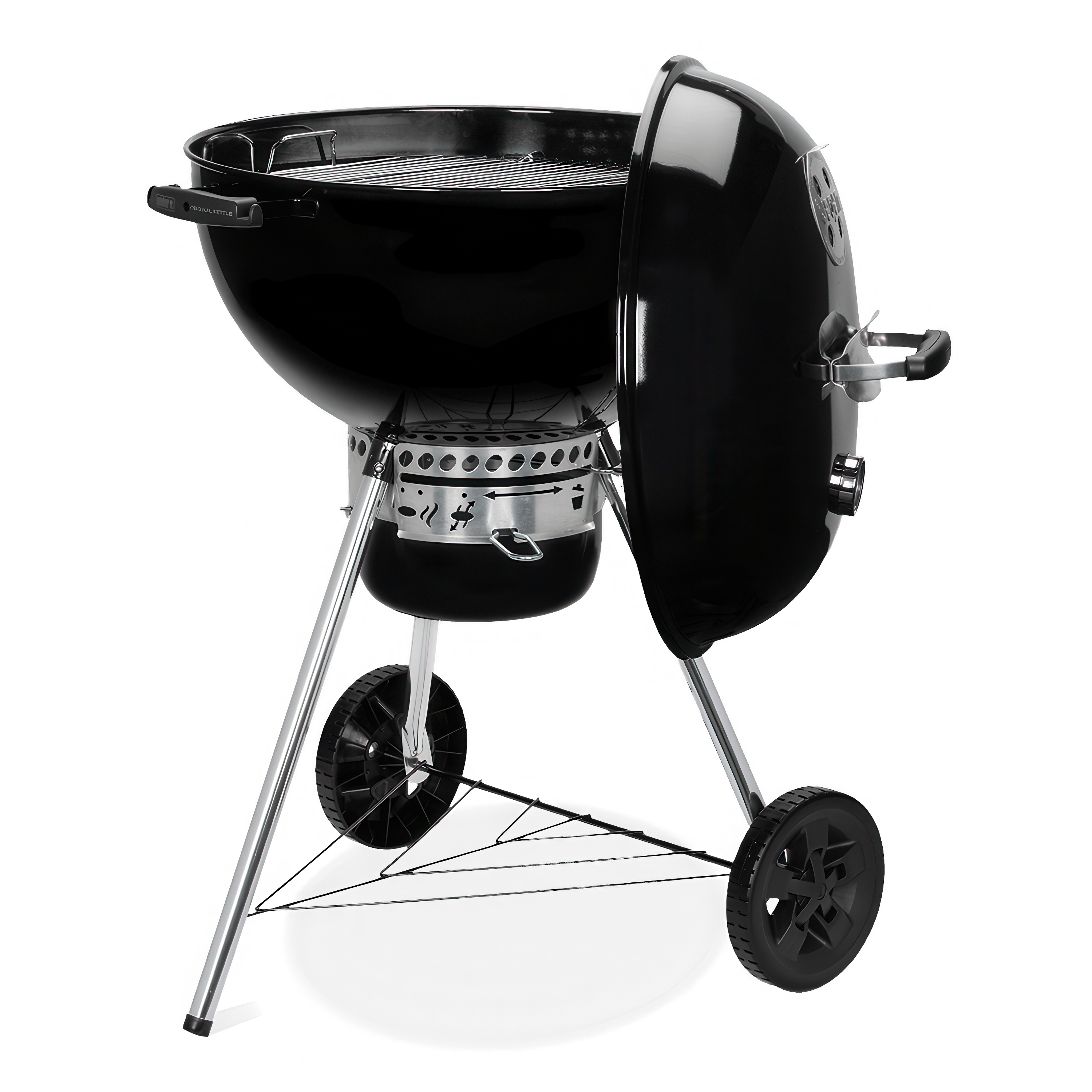 Grill węglowy na kółkach