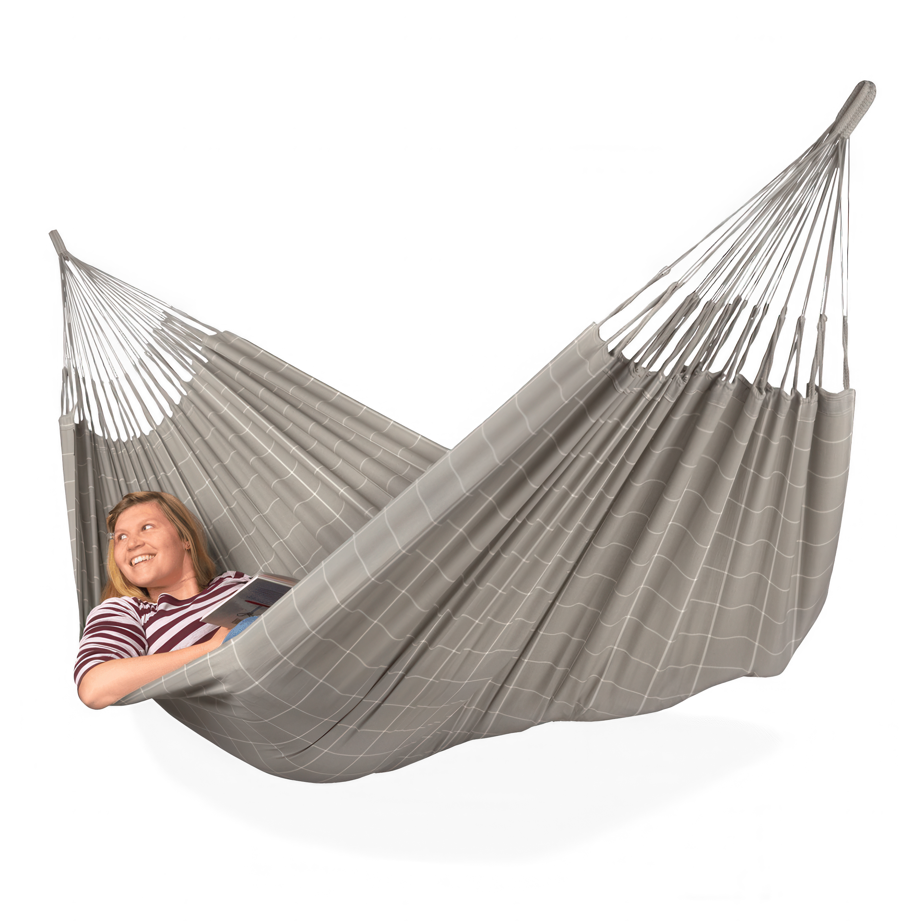 Dvojitá hojdacia sieť BRISA Classic Almond - LA SIESTA