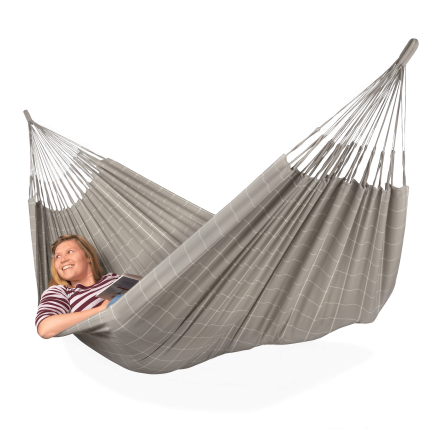 Dvojitá hojdacia sieť BRISA Classic Almond - LA SIESTA