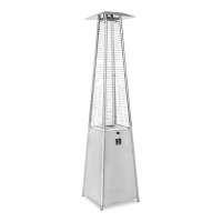 Plynový ohrievač Activa Piramida Cheopsa Inox 13,2 kW