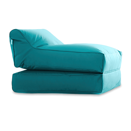 LOUNGE Tyrkysové polohovateľné a sedacie kreslo sako - Focus Garden