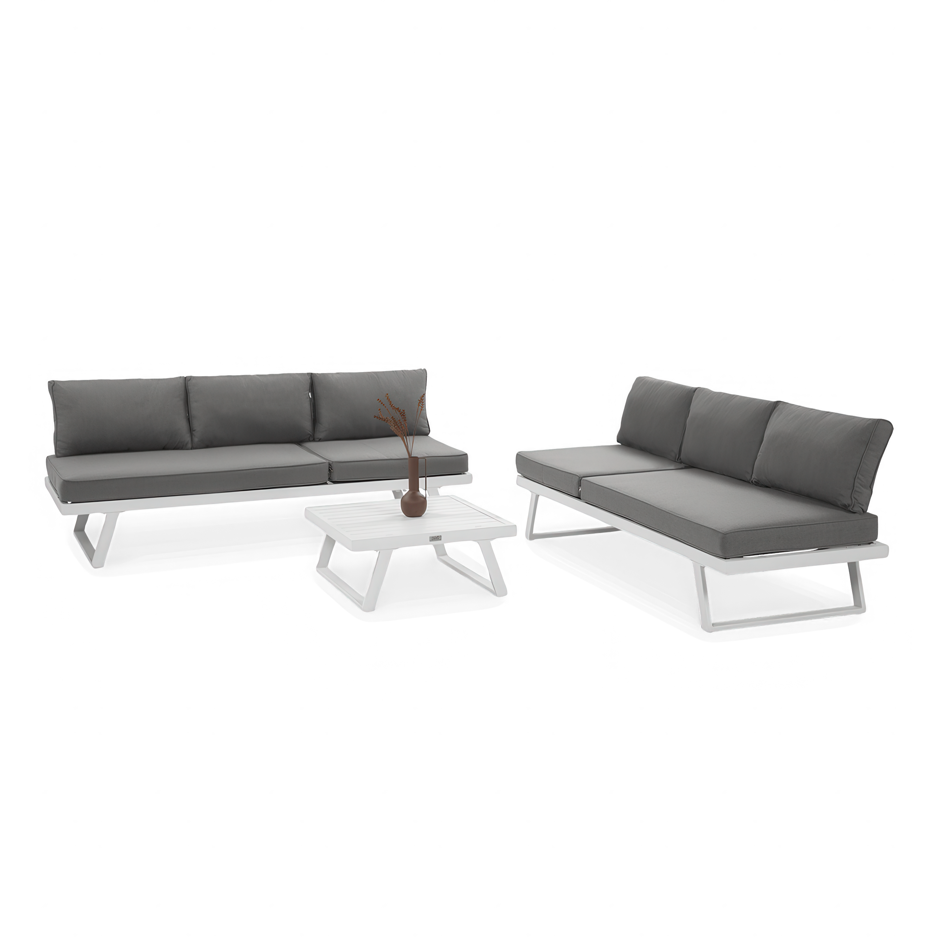 Hliníková modulárna rohová jednotka MIDWAY biela - FOCUS GARDEN