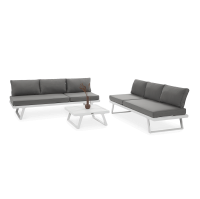 Hliníková modulárna rohová jednotka MIDWAY biela - FOCUS GARDEN