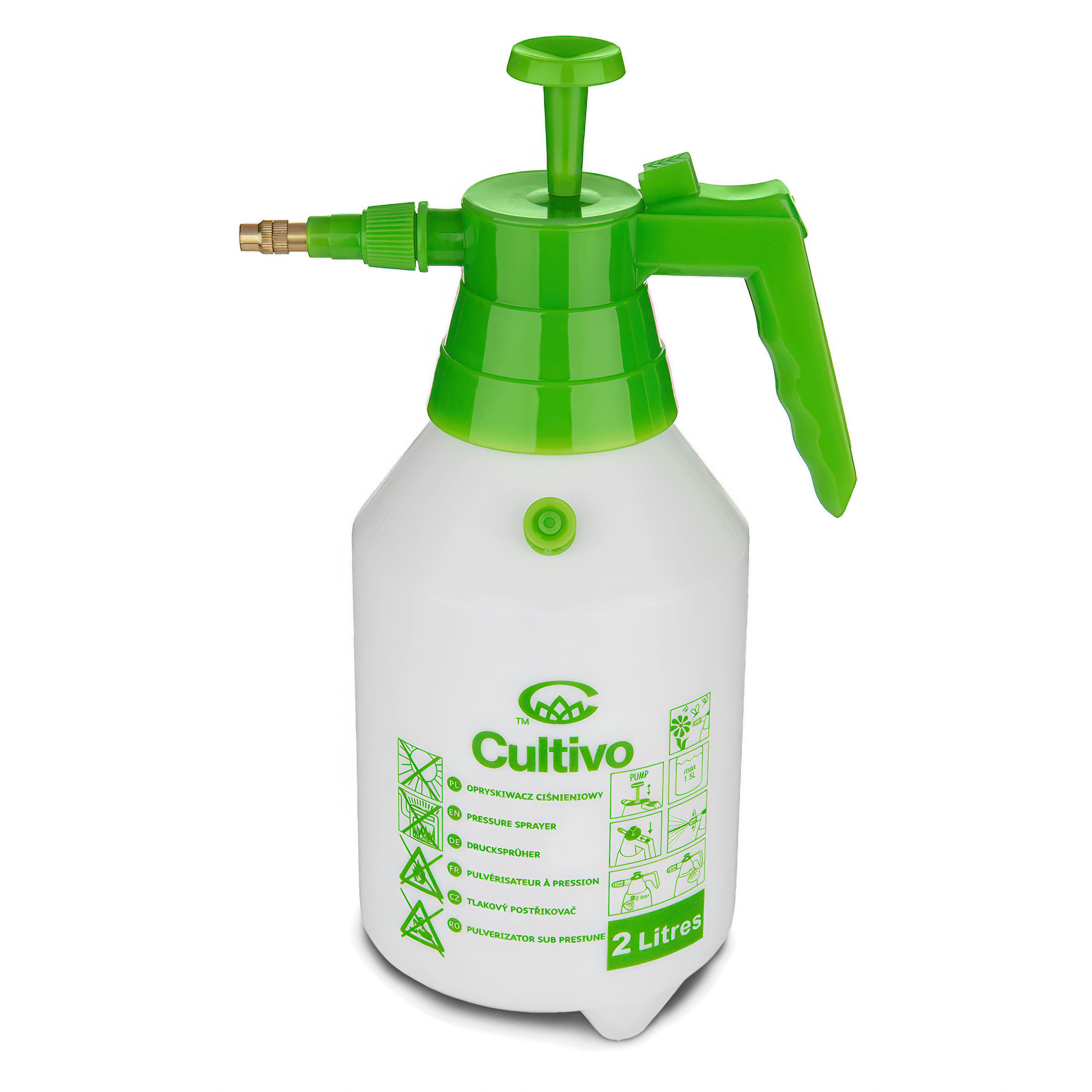 Opryskiwacz ręczny 2l cultivo z regulowaną dyszą