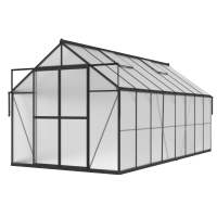 Skleník Slide-In 244x490 cm čierny - Cultivo