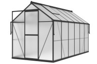 Polykarbonátový skleník Slide-In NEW 183x361 cm čierny - Cultivo