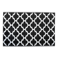 Záhradný a terasový koberec 160x230cm Agenda Black - MOODME