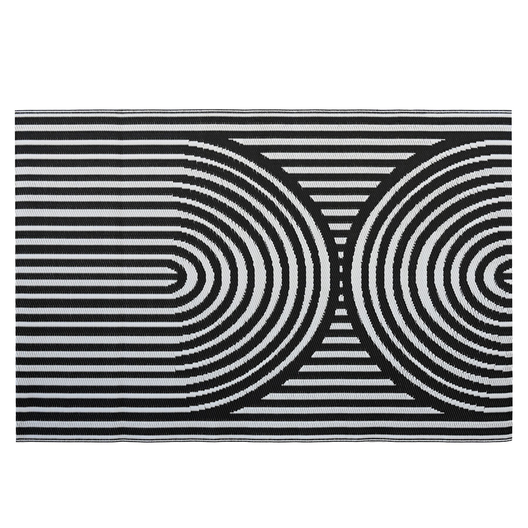 Záhradný koberec 180x270 cm Black - MOODME