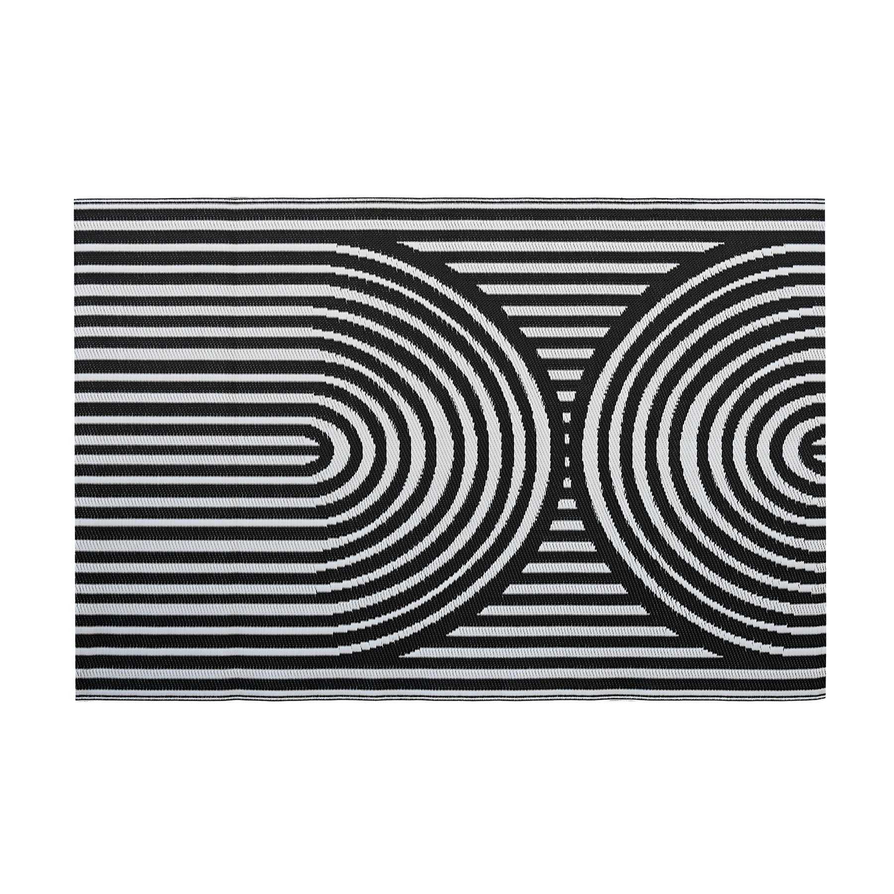 Záhradný koberec 160x230 cm Black - MOODME