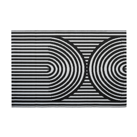 Záhradný koberec 160x230 cm Black - MOODME